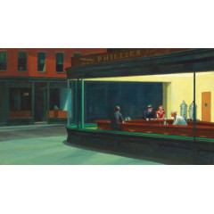 Nighthawks - Hopper - puzzle Michèle Wilson 350 pièces