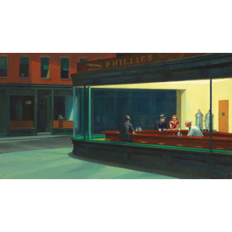 Nighthawks - Hopper - puzzle Michèle Wilson 350 pièces