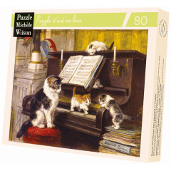 La Lecon De Piano- Ronner-Knip - puzzle Michèle Wilson 80 pièces