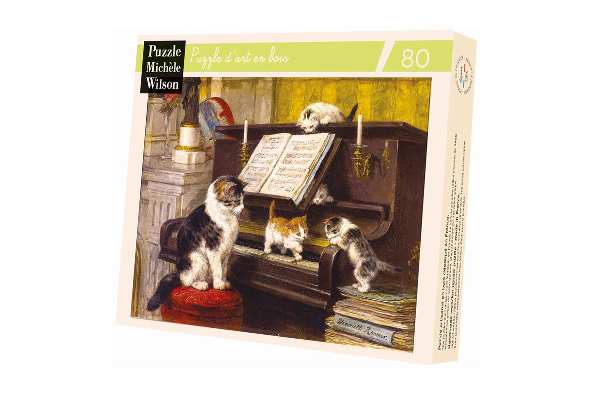 La Lecon De Piano- Ronner-Knip - puzzle Michèle Wilson 80 pièces