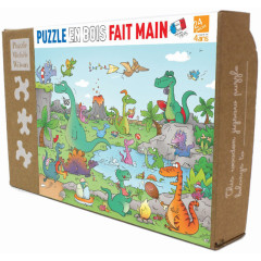 Les dinosaures - puzzle Michèle Wilson 24 pièces