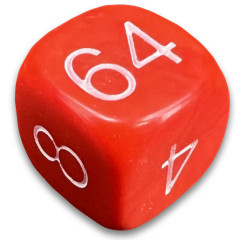 Dé doubleur en résine 16mm ROUGE (dé videau)