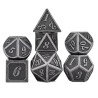 Dés Métal - Lot de 7 dés (14mm) - Shiny Silver