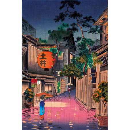 Soiréé à Ushigome - Koitsu - - puzzle Michèle Wilson 150 pièces