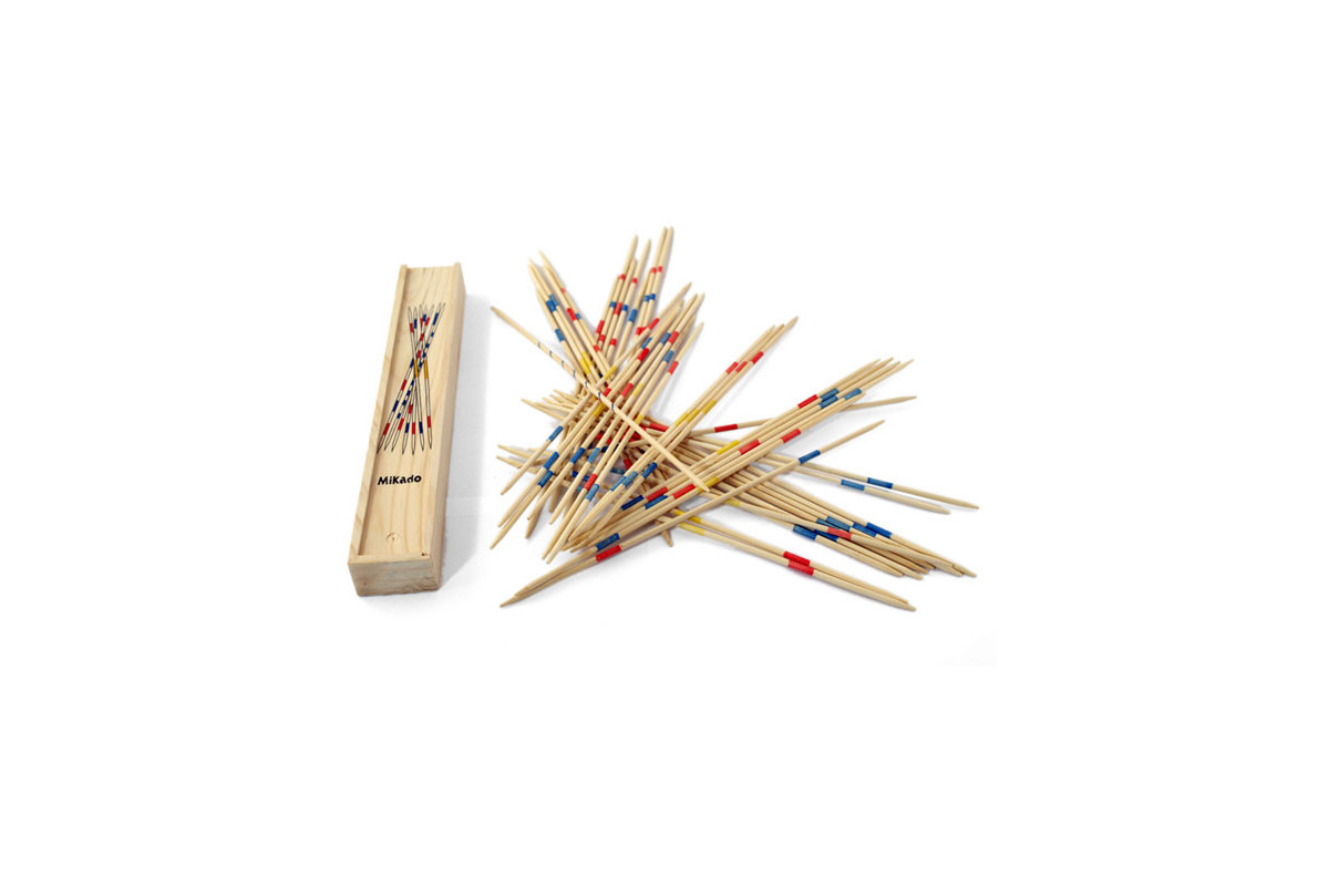 Mikado 25cm boite en bois