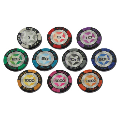 20 jetons crown valeur 1