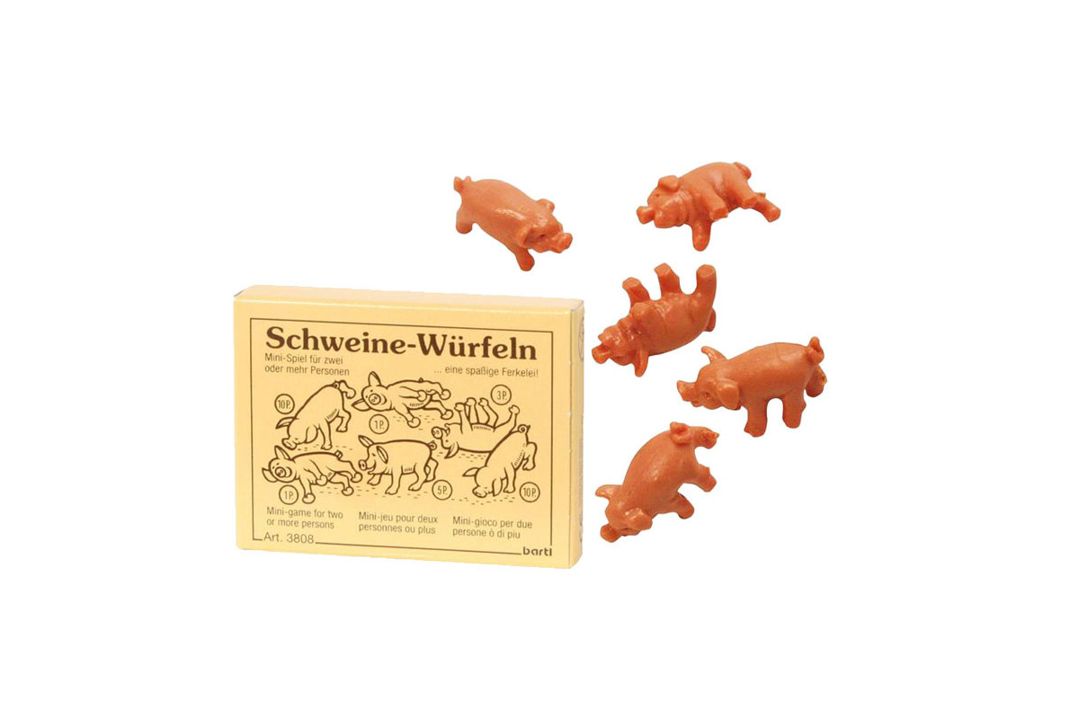 Mini Jeu de cochons (5 dés) Piglet Dice