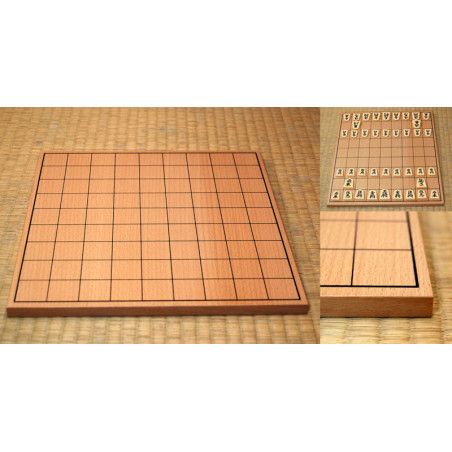 Shogiban plaqué hêtre