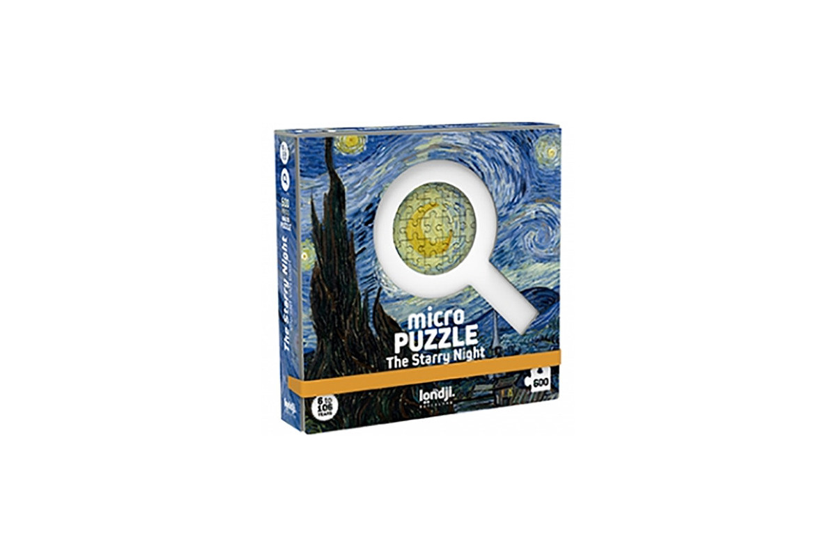 Micropuzzle 600 pcs Starry Night (Van Gogh)