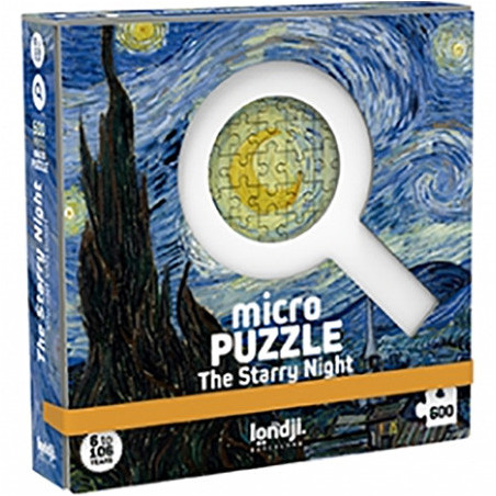 Micropuzzle 600 pcs Starry Night (Van Gogh)
