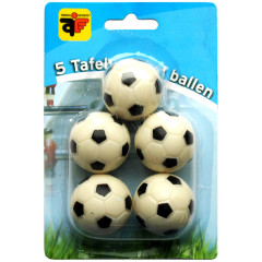 Balles Baby-foot noir/blanc (x5)