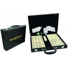 Mahjong grandes tuiles 36x28mm valise noire