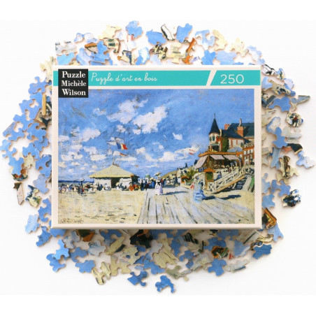 Sur les Planches de Trouville - Claude Monet - puzzle Michèle Wilson 250 pièces
