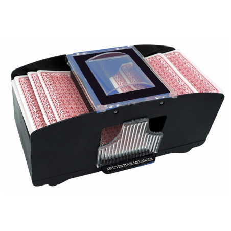 Batteur mélangeur de cartes à piles