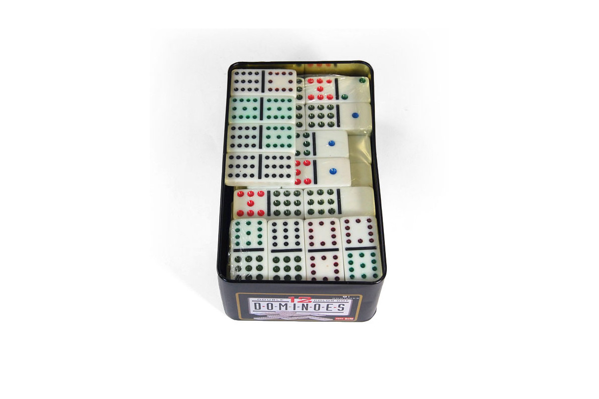 Dominos double 12 boîte métal