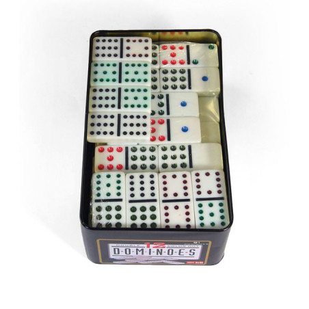 Dominos double 12 boîte métal