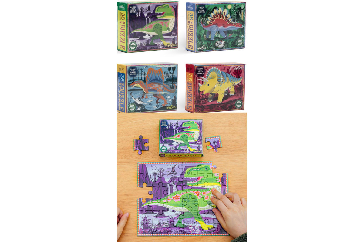 Mini Puzzle eeboo Dinosaures 36 pièces