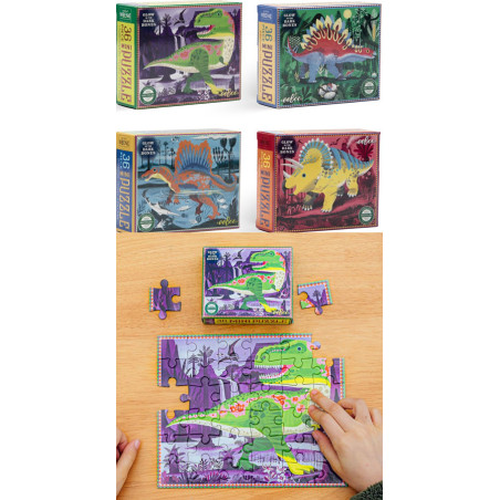 Mini Puzzle eeboo Dinosaures 36 pièces
