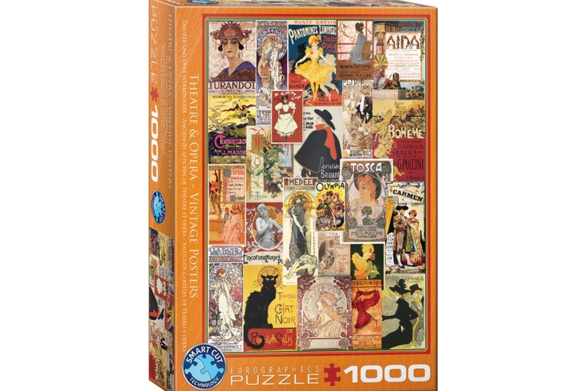 Ancienne affiches de théatre et opéra (1000 Pièces)