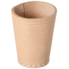 Gobelet en cuir 10x8cm