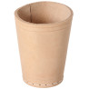Gobelet en cuir 10x8cm
