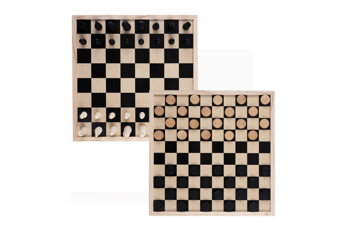 Echiquier/Damier 40cm cases noires