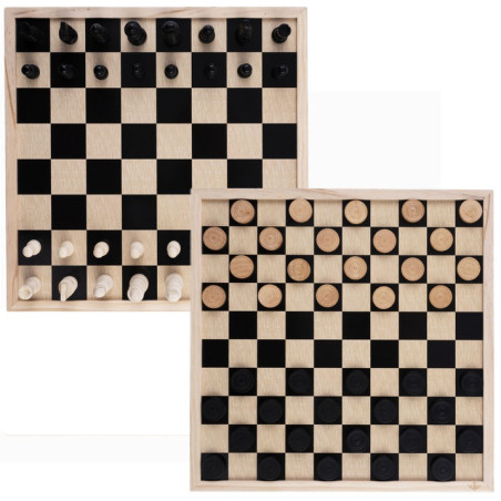 Echiquier/Damier 40cm cases noires