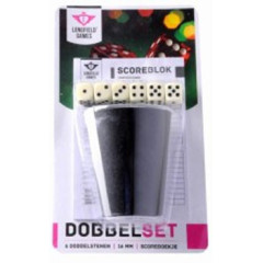 Yam's - Gobelet avec 6 dés et bloc de score