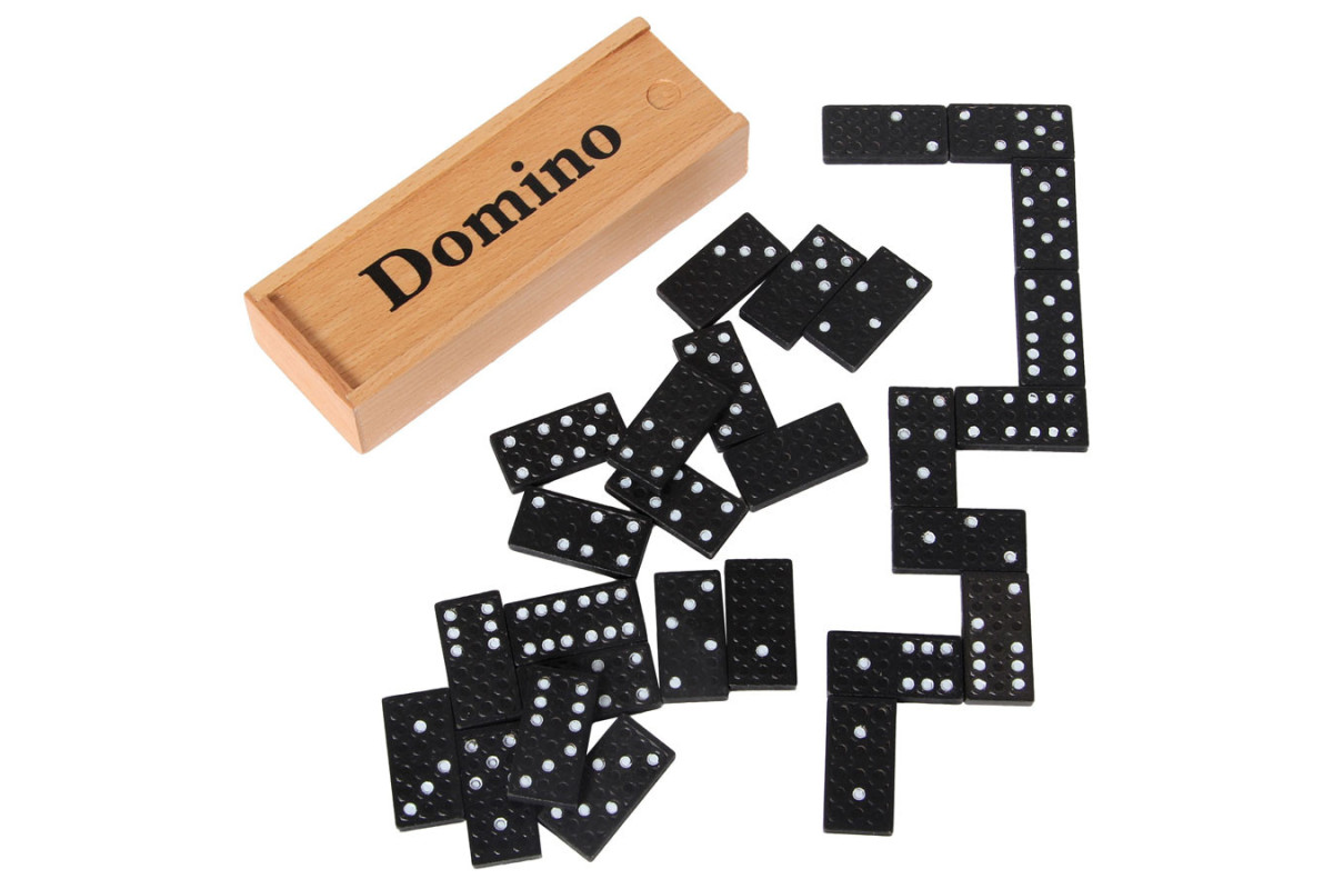 Petit domino boite bois