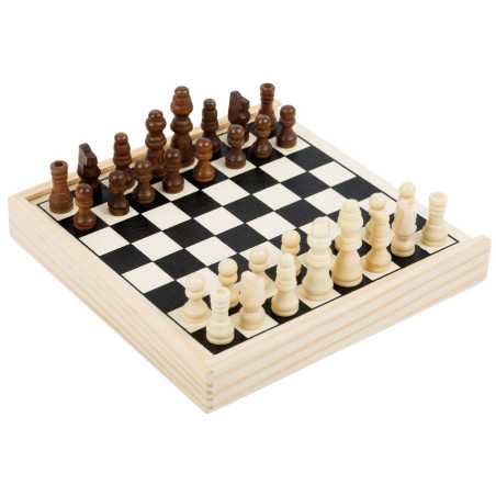 Echecs de voyage en bois