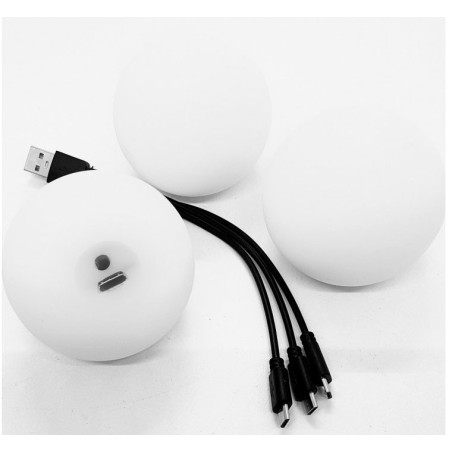 Lot de 3 balles lumineuses USB - Multicolores LIGHT-UP
