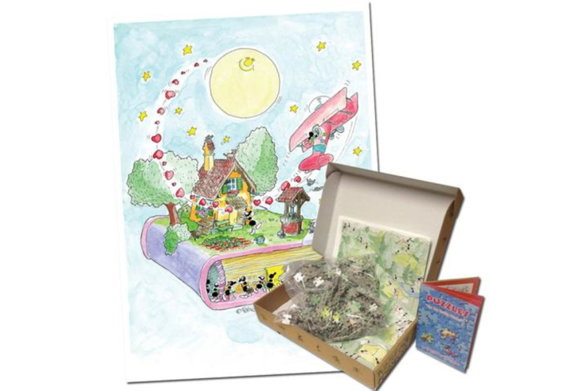 Akena - l'avion - Dans les airs Puzzle delle Formiche (540 Pièces)