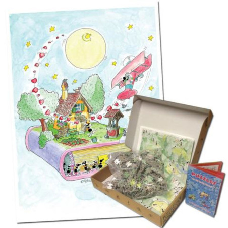 Akena - l'avion - Dans les airs Puzzle delle Formiche (540 Pièces)