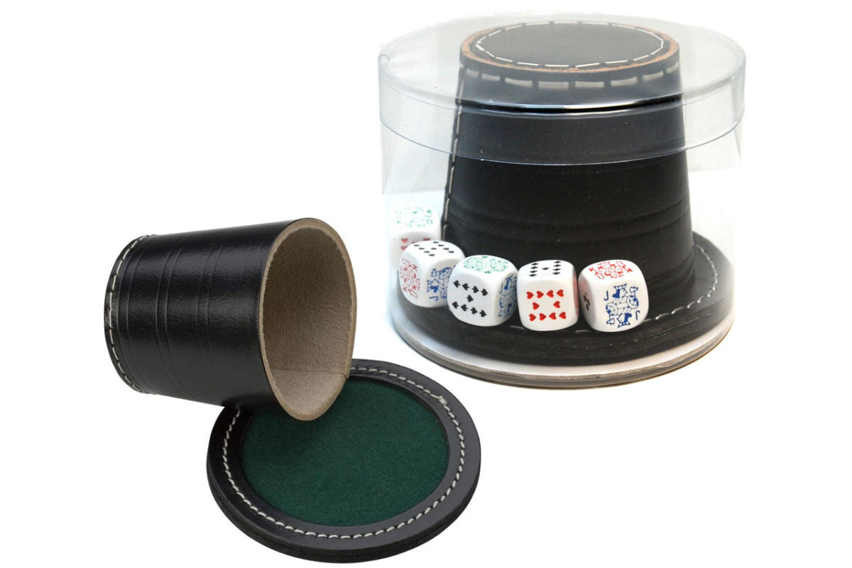 Poker menteur gobelet Cuir