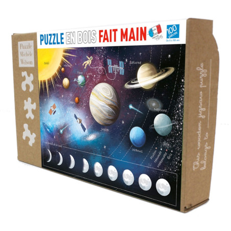 Les Planètes - puzzle Michèle Wilson 100 pièces