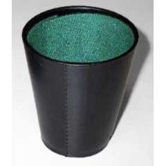 Gobelet simili cuir noir