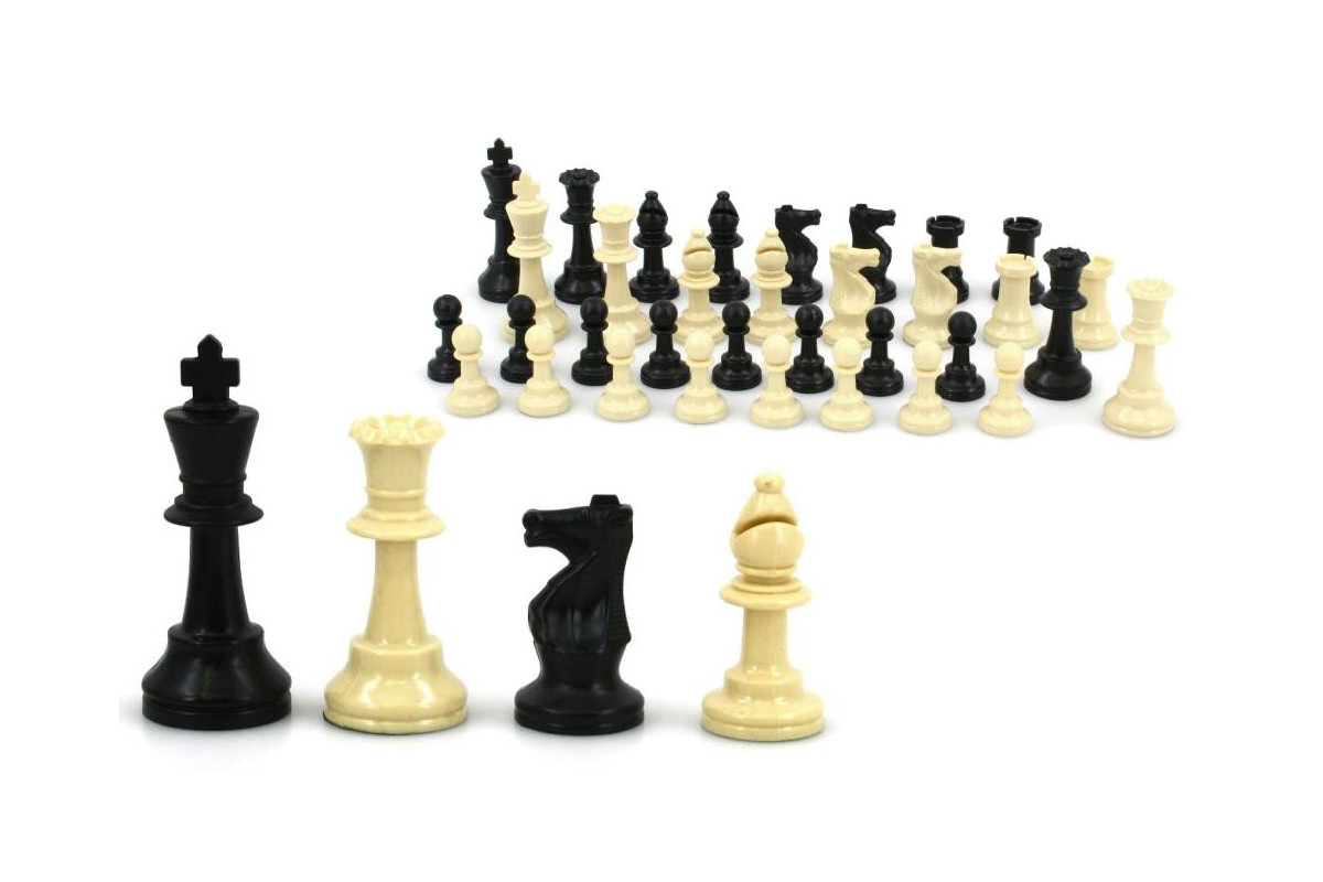 Pièces échecs lestées 93mm résine