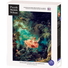 Les Hasards heureux de l'escarpolette - Jean-Honoré Fragonard - puzzle Michèle Wilson 250 pièces