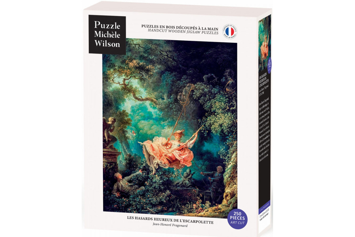 Les Hasards heureux de l'escarpolette - Jean-Honoré Fragonard - puzzle Michèle Wilson 250 pièces