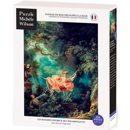 Les Hasards heureux de l'escarpolette - Jean-Honoré Fragonard - puzzle Michèle Wilson 250 pièces