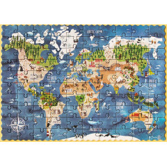 Discover the world - pocket puzzle (100 pièces)