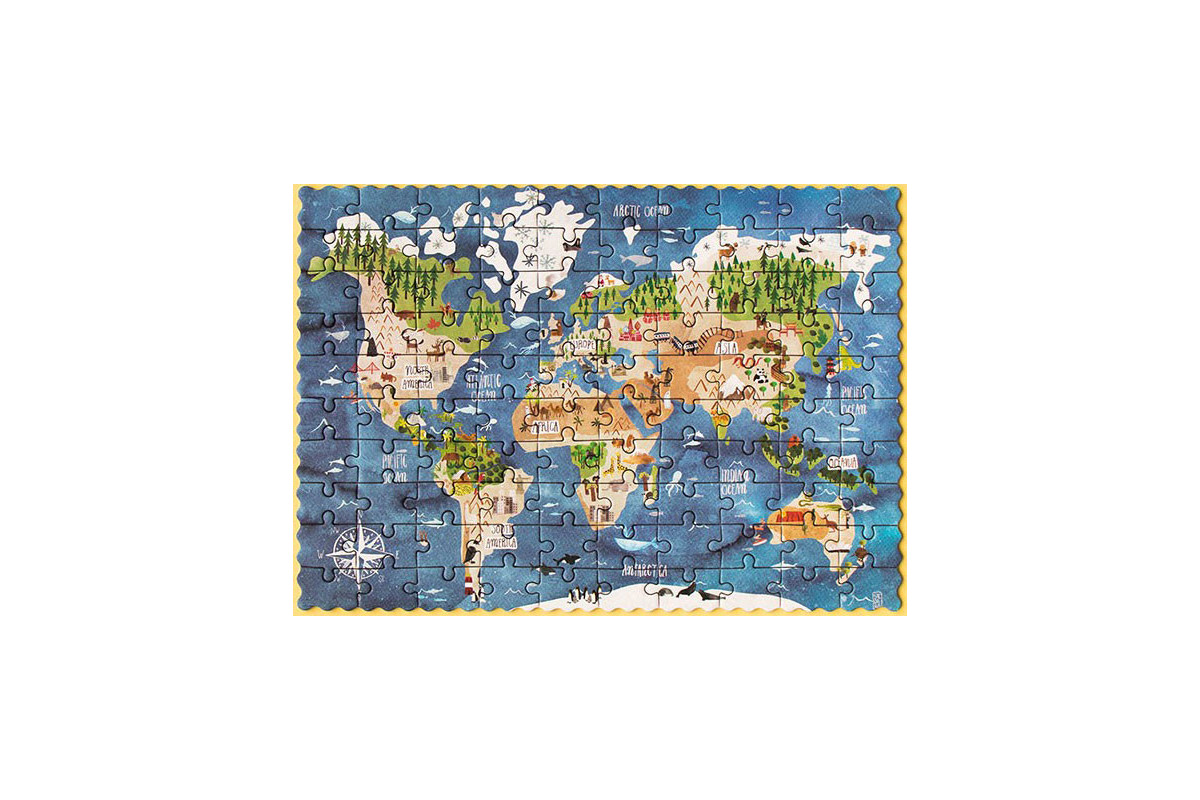 Discover the world - pocket puzzle (100 pièces)