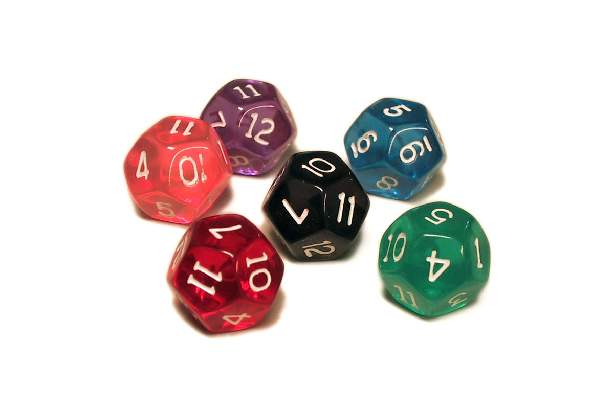 Dé 12 faces (D12)(5+2)