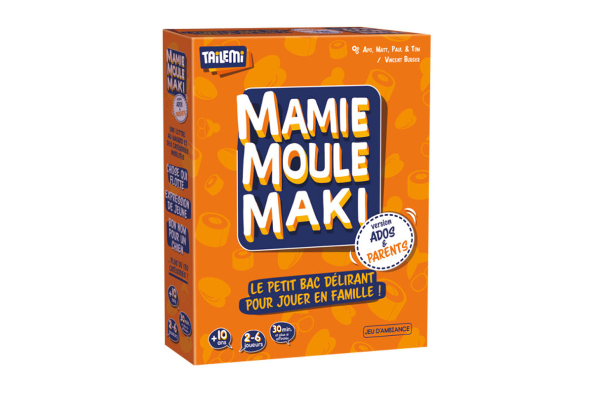 (occasion -50%) Mamie moule maki - version ados & parents