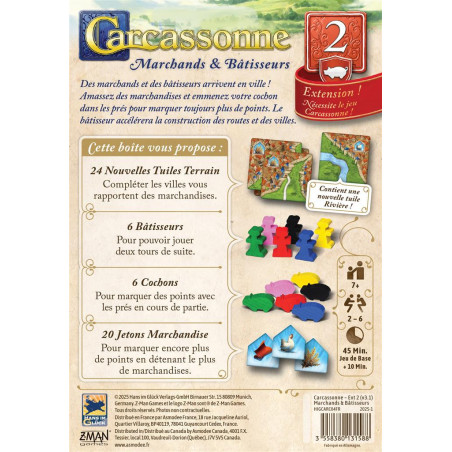 Carcassonne - Marchands et Bâtisseurs (extension 2)
