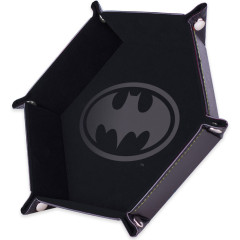 Piste de dés simili Cuir et velours- Batman 19x19 cm