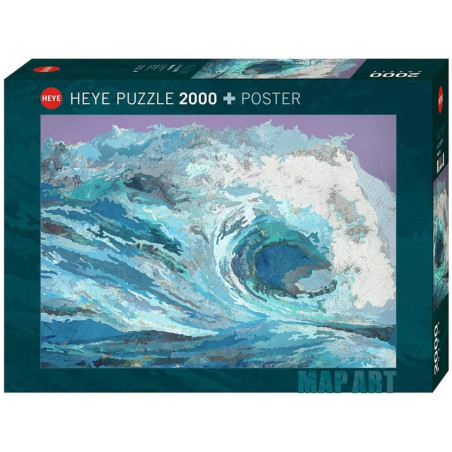 Puzzle Map Wave (2000 pièces)