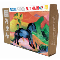 Cheval bleu - Franz Marc - puzzle Michèle Wilson 12 pièces (Boîte Kraft)