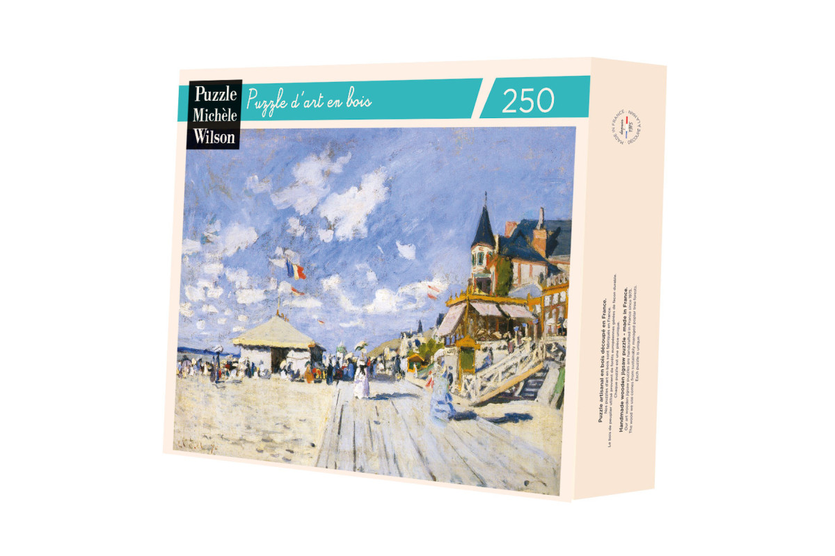 Sur les Planches de Trouville - Claude Monet - puzzle Michèle Wilson 250 pièces