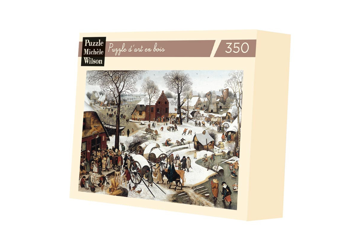 Le dénombrement de Bethléhem - Bruegel - puzzle Michèle Wilson 350 pièces